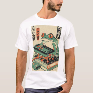 Camiseta Sapo Jogando Pc Games, Ukiyo-e Art, Sapo, Sapo