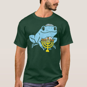 Camiseta Sapo Judeu Engraçado Animal Hanukkah Pajamas Chanu