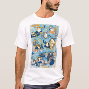 Camiseta Sapo Kabuki Ator, Kuniyoshi, Ukiyo-e