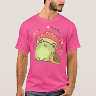 Camiseta Sapo Kawaii Bonito Com Hat E S De Cogumelo