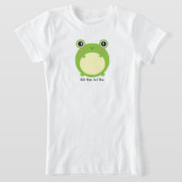 Sapo Kawaii Bonito com Texto e Foto Personalizados