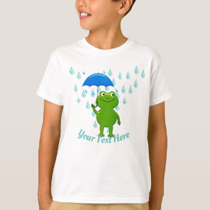 Camiseta Sapo Kawaii e Chuva