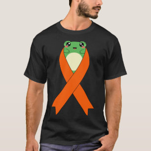 Camiseta Sapo Kawaii - Faixa laranja cancer de rim