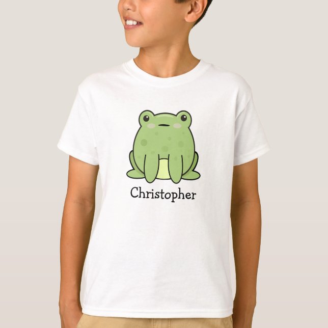 Camiseta Sapo Kawaii Personalizado, Sapo  (Frente)
