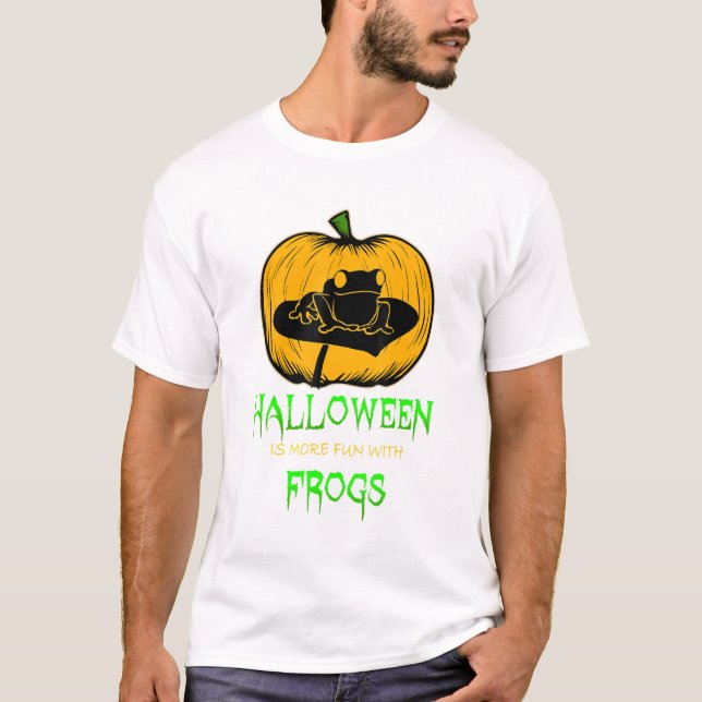 Camiseta Sapo Lily Passa Pumpkin No Halloween Jack O Lanter (Frente)
