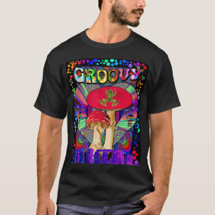 Camiseta Sapo Magic Mushroom Psychedelic No Interior Da Dim