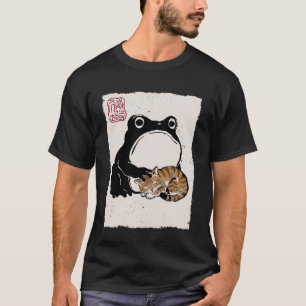 Camiseta Sapo Mal-Humorado Gato Engraçado Gato Fofo Mãe Ani