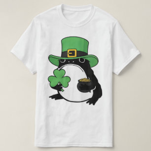 Camiseta Sapo Mal-Humorado Japonês Dia de São Patrício Trev