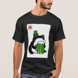 Camiseta Sapo Mal-Humorado St Patty's Shamrock Cerveja Engr