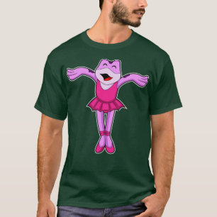 Camiseta Sapo na dança de balé com saia