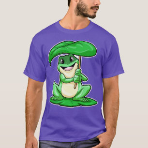 Camiseta Sapo na Folha com Guarda-Chuva