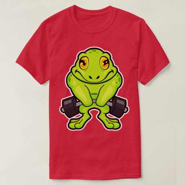 Camiseta Sapo na Malhação com Barbell (Frente do Design)