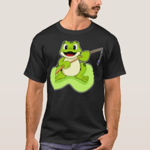 Camiseta Sapo na pesca com vara de pescar 2