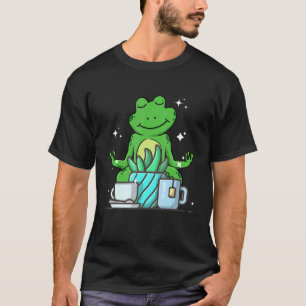 Camiseta Sapo Namaste Fofo Faz Ioga Jardim Café