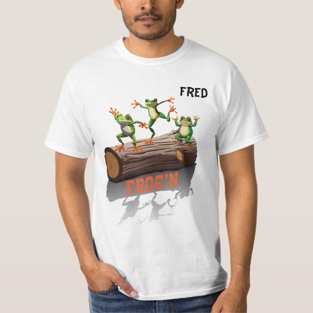 Camiseta "Sapo não personalizável de homens (Frente)