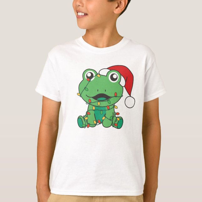 Camiseta Sapo Natal Sapos de férias (Frente)
