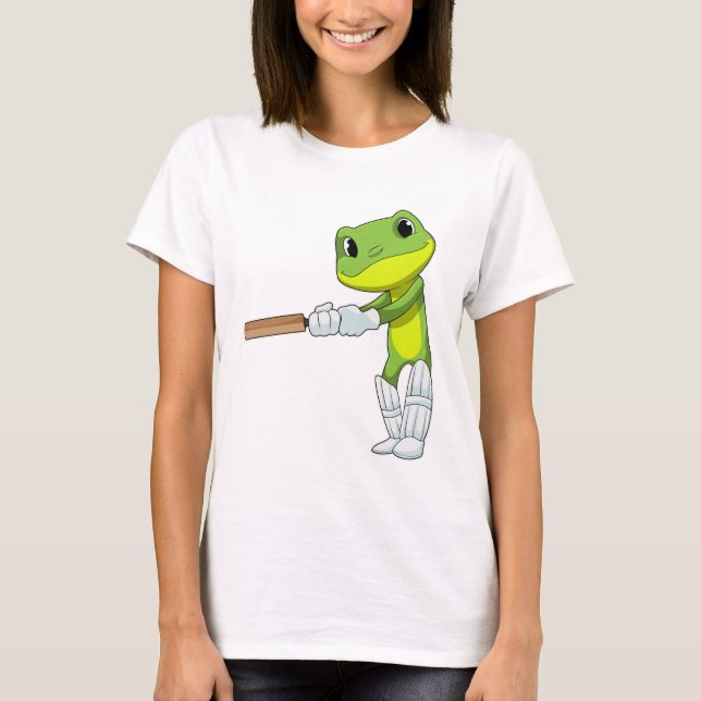 Camiseta Sapo no Cricket com morcego de Cricket (Frente)