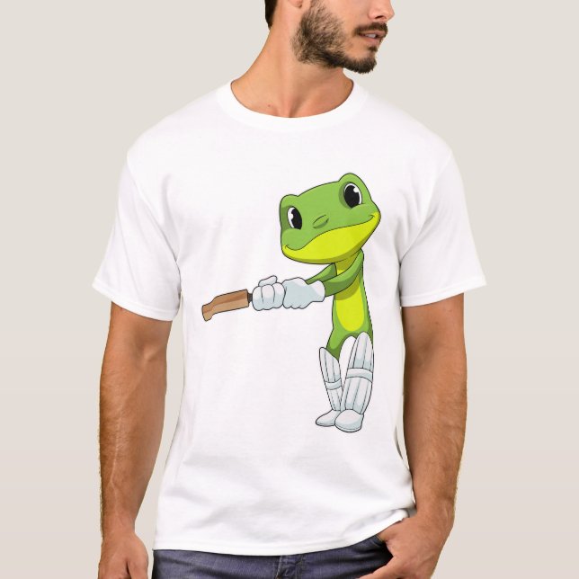 Camiseta Sapo no Cricket com morcego de Cricket (Frente)