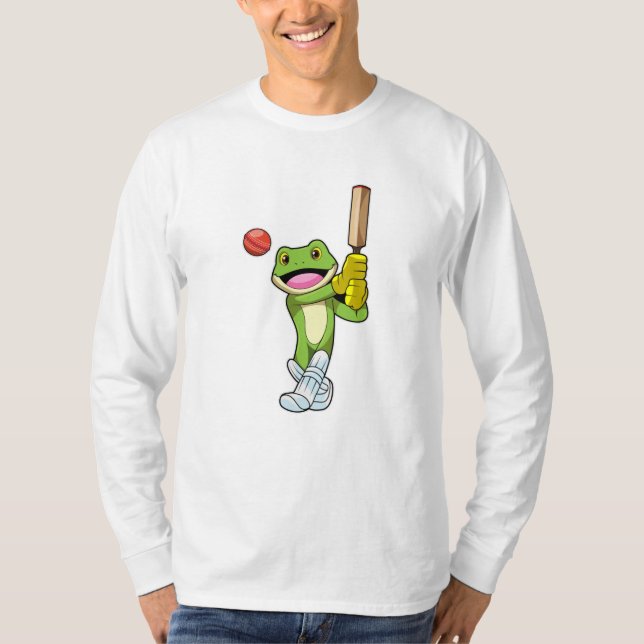 Camiseta Sapo no Cricket com morcego de Cricket (Frente)