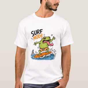 Camiseta Sapo no Modo Surf Divertido Sapo Bobalhão de Verão
