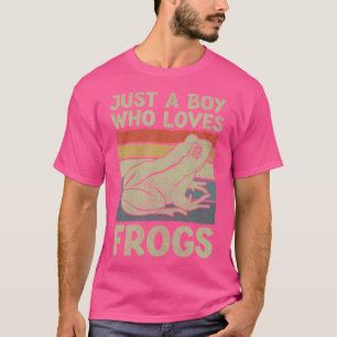Camiseta Sapo Para Meninos Apenas Um Menino Que Ama Sapos