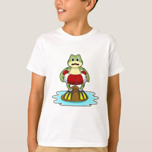 Camiseta Sapo para Nadar com anel de Natação