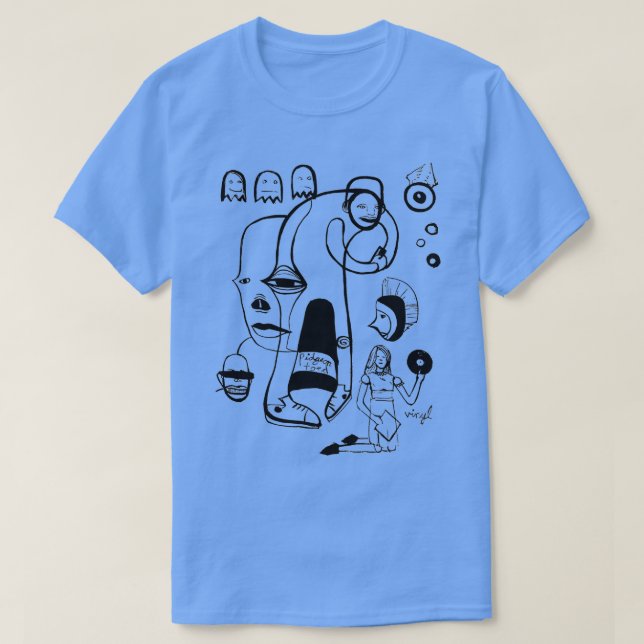 Camiseta sapo-pombo 3 (Frente do Design)