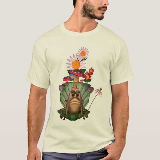 Camiseta Sapo Princesa Cogumelos Flores (Frente)