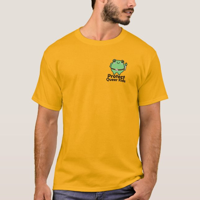 Camiseta Sapo - Proteja Crianças Queer (Frente)
