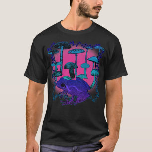 Camiseta Sapo Psicodélico Mushroom Trippy Colortion Dye