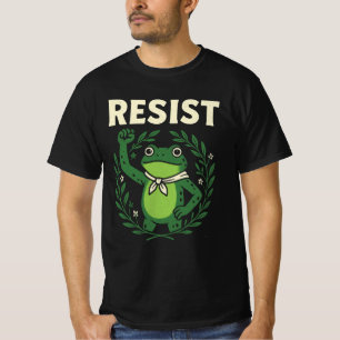 Camiseta Sapo Resistir Portland Protesto de Sapo para Homen
