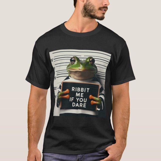 Camiseta Sapo Ribbit Mugshot (Frente)