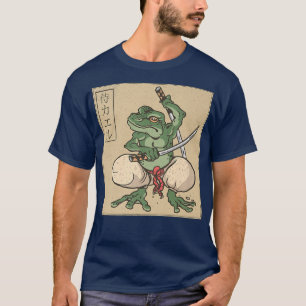 Camiseta Sapo Samurai Japonês Anime Manga DarkAcademia Vin