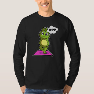 Camiseta Sapo Sapo Poses de Yoga Esportes Ginástica Ohm Bat