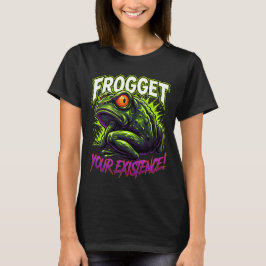 Camiseta Sapo Sarcástico Esqueça Sua Existência Meme Divert