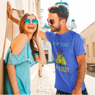 Camiseta Sapo Solteirão Engraçado Que Tal Um Beijo