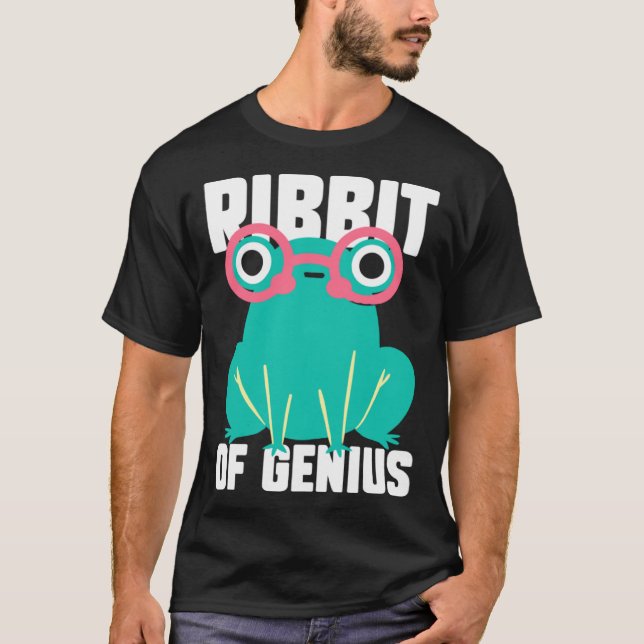 Camiseta Sapo Toad Ribbit of Genius (Frente)