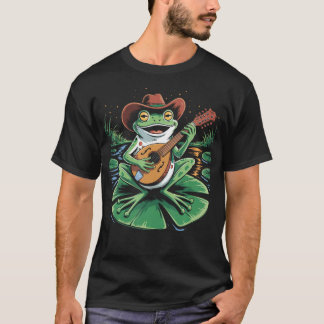 Camiseta Sapo Tocando Bandolim Bandolinista Bluegrass Guita