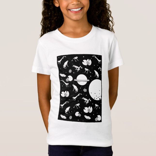 Camiseta Sapo universo preto e branco (Frente)