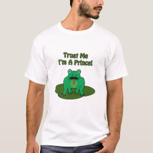 Camiseta Sapo verde - confie-me, mim são um príncipe!