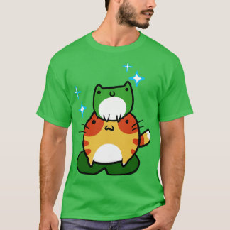 Camiseta Sapo Verde e Sapo Laranja Tabby