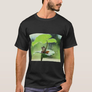 Camiseta Sapo Verde sobre o Tejo da Natureza Folha