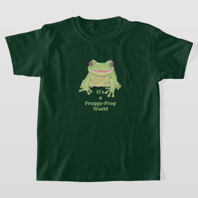 Camiseta Sapo Verde - Texto do Mundo Sapo. (Postura )