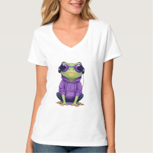 Camiseta Sapo Vestindo Hoodie Funny Legal Caráter Animal