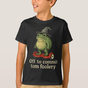 Camiseta Sapo Whimsical Para Cometer O Tom Foolery Para