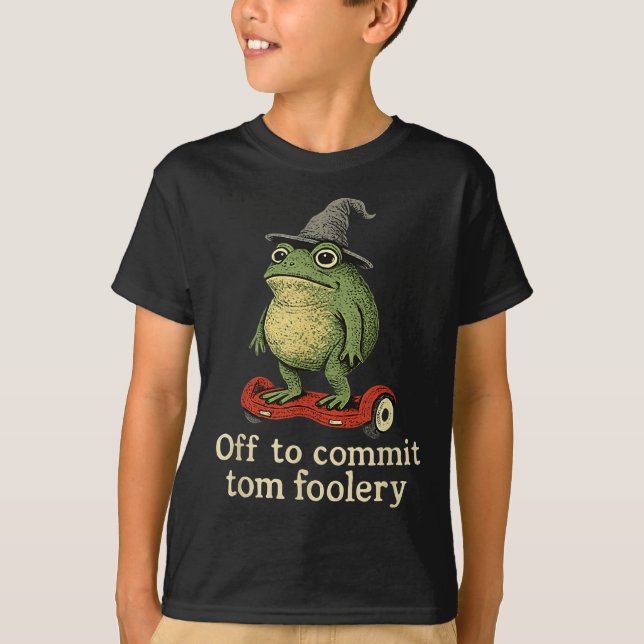 Camiseta Sapo Whimsical Para Cometer O Tom Foolery Para (Frente)