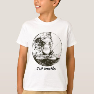 Camiseta Sapo Zen Yoga Apenas Arte de Meditação Respiração