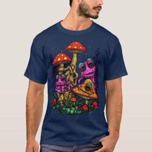 Camiseta Sapos 6 do Shroom do Estilo de Arte DMT