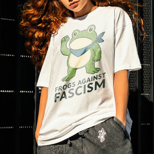 Camiseta Sapos Contra o Fascismo Protesto do Sapo de Portla