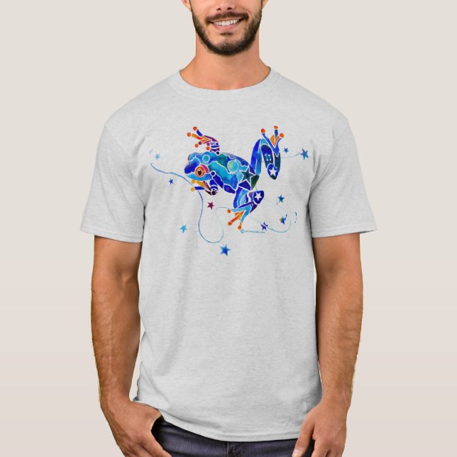 CAMISETA SAPOS DE ÁRVORE AZUIS LOUCOS (Frente)
